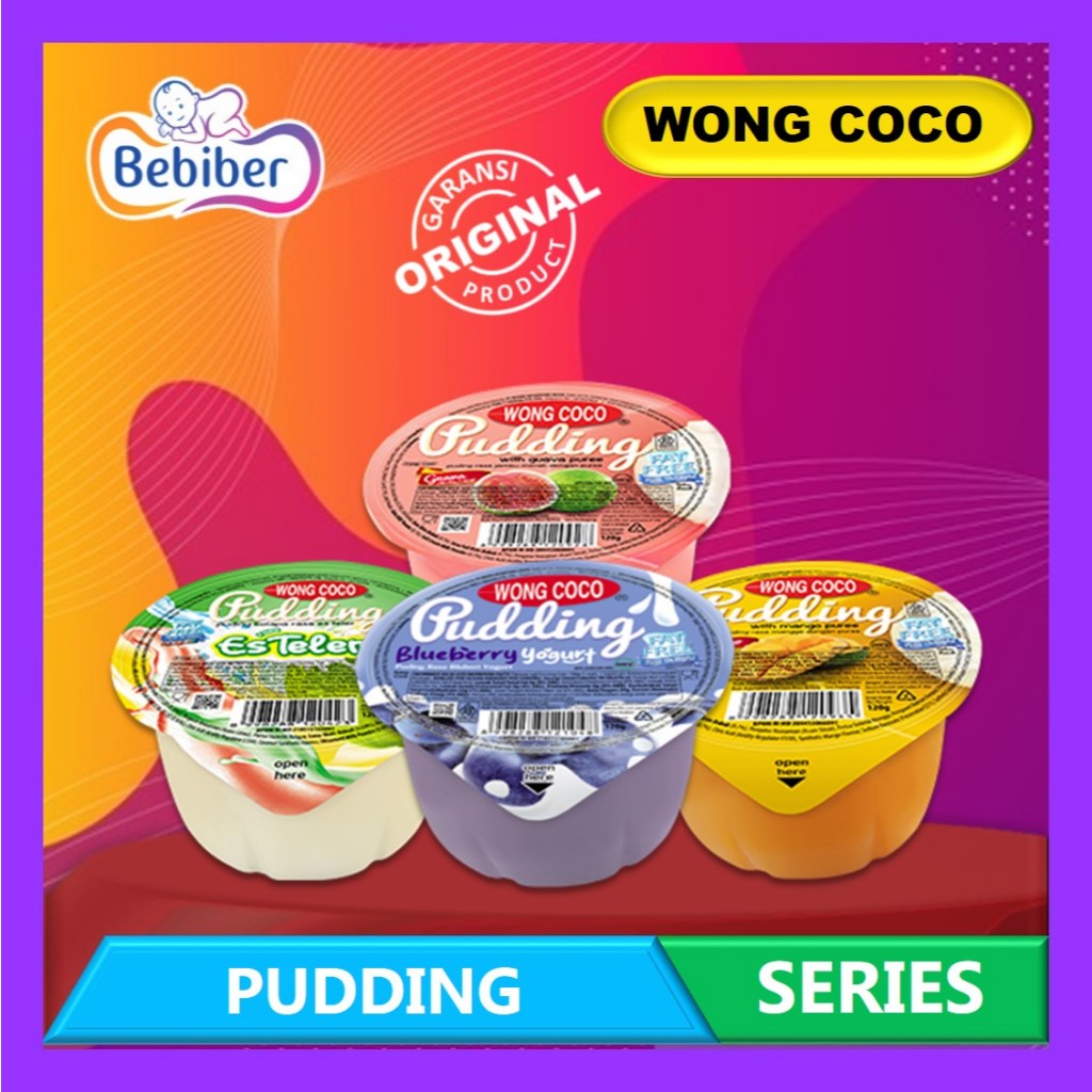 

Wong Coco Pudding 120gr Series - Puding Cup - Jambu Biji - Mangga - Blueberry - Kelapa - Bebiber