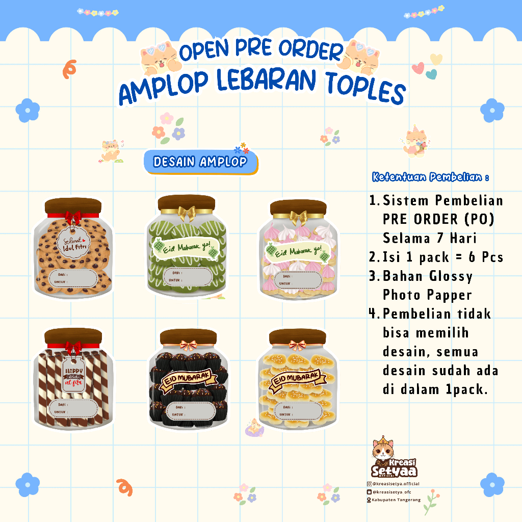 

AMPLOP LEBARAN TOPLES ( ISI 6 PCS )