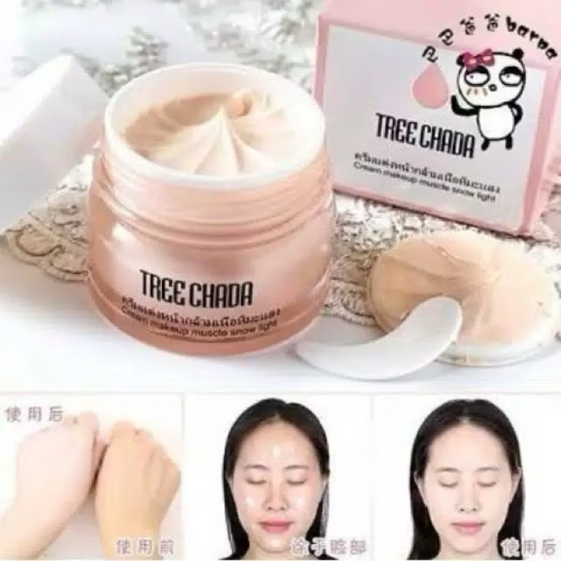 Tree Chada Cream Makeup Snow Light PRIMER Foundation Base THAILAND BEST SELLER Original Thailand