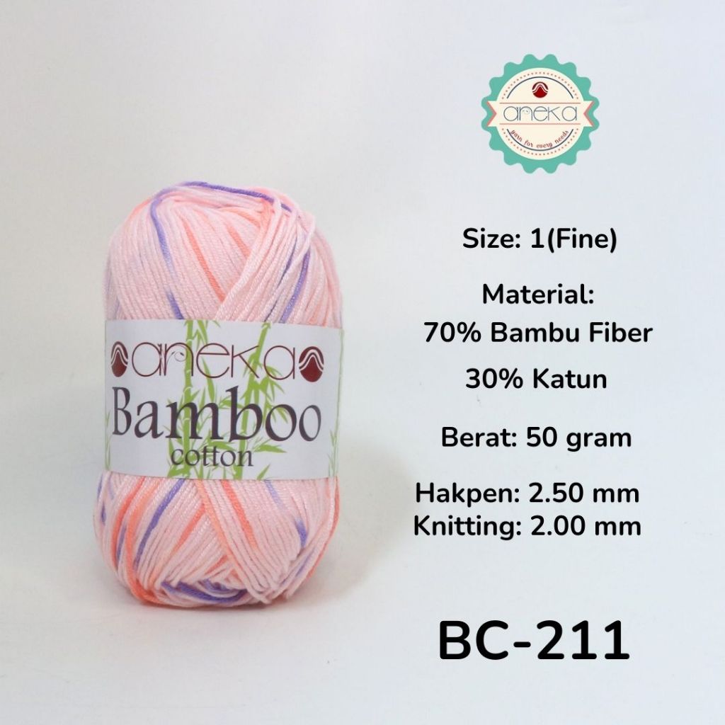 Benang Rajut Katun Bambu / Cotton Yarn - 211