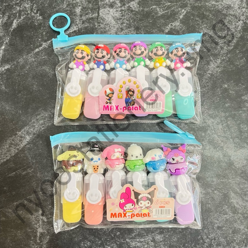 

HIGHLIGHTER STABILO MIX FANCY MINI GAMBAR LUCU MARIO BROSS MELODY PULPEN KERTAS
