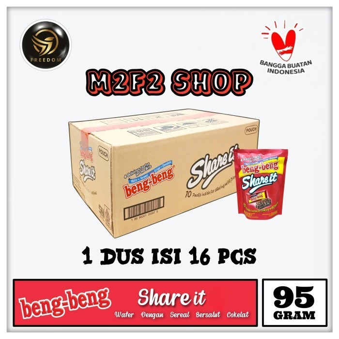 

Beng Beng Share it Wafer Caramel Crispy Cokelat | Pouch - 95 gr (Kemasan Karton)