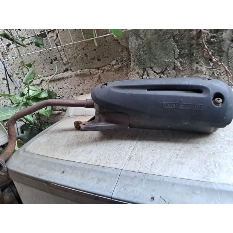 Knalpot kymco eassy easy kimco ezzy original ori copotan standar kelengkapan seperti difoto layak pk