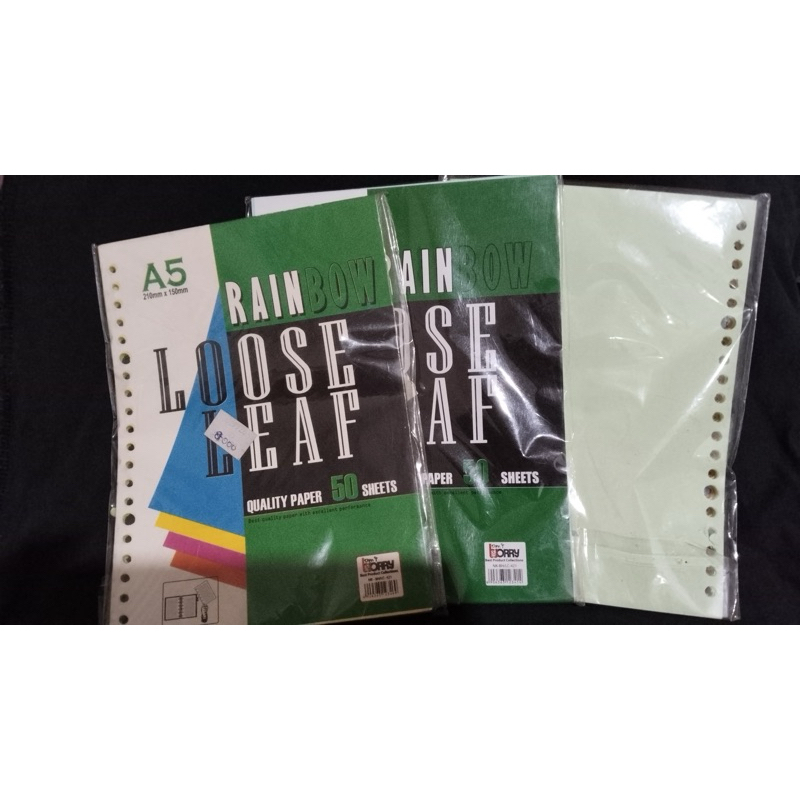 

rainbow loose leaf A5