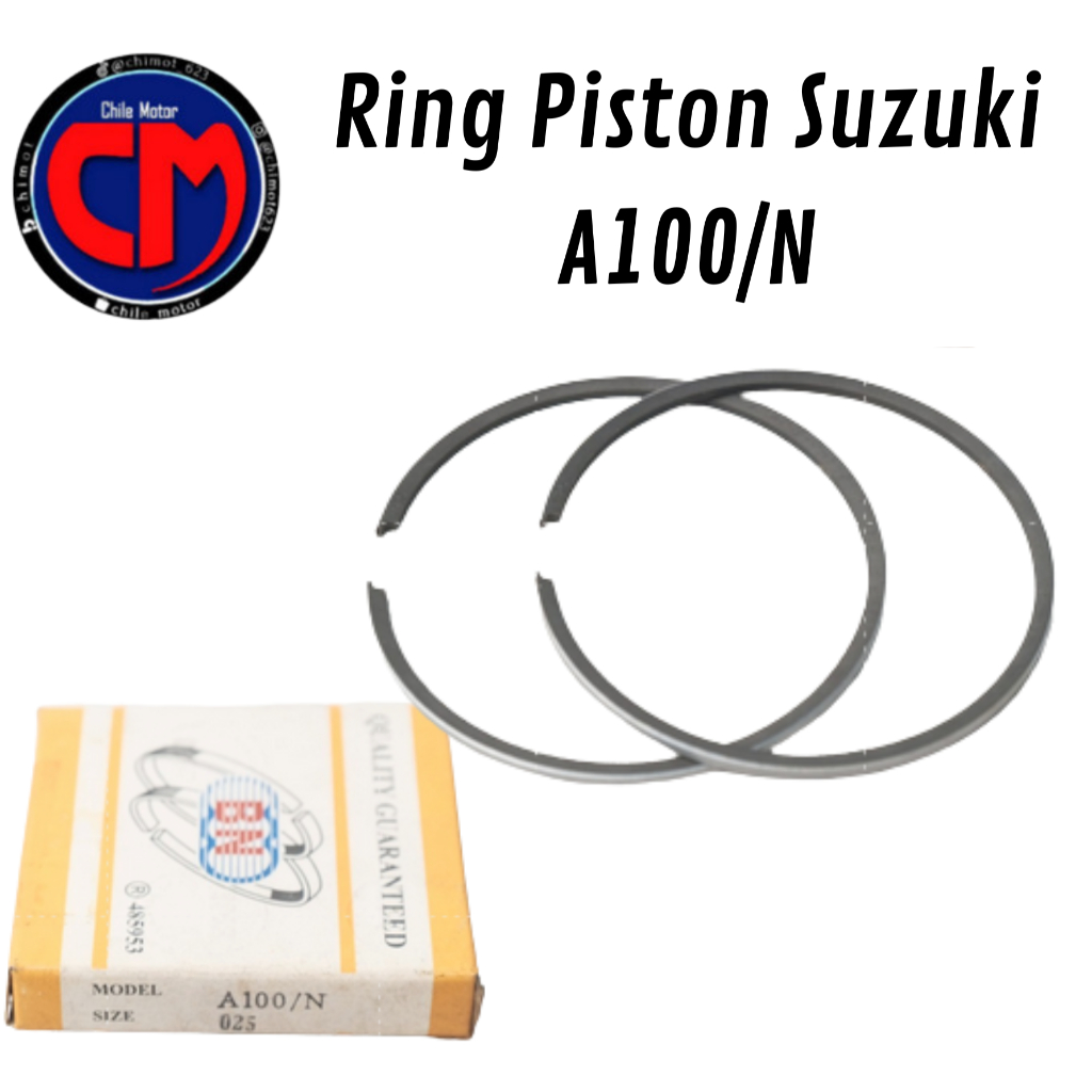 Ring Seher Piston Suzuki A100/N Os Oversize Ukuran 0.25