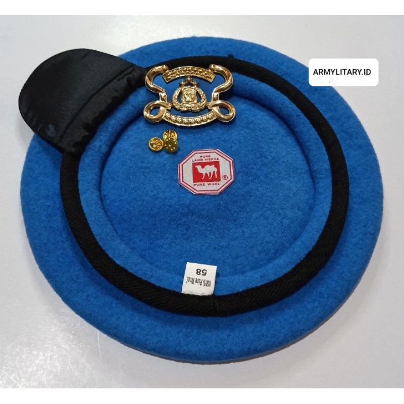 TOPI BARET DAN EMBLEM BARET POLRI