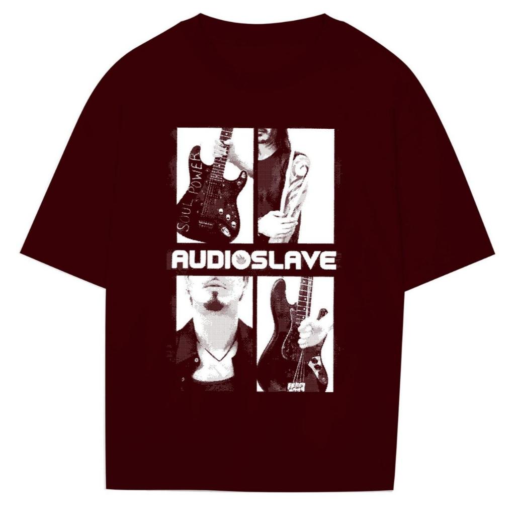 Baju kaos oblong cowok AUDIO SLAVE RUBAA8610