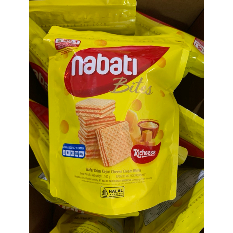 

Nabati Bites Wafer Krim Keju 100g