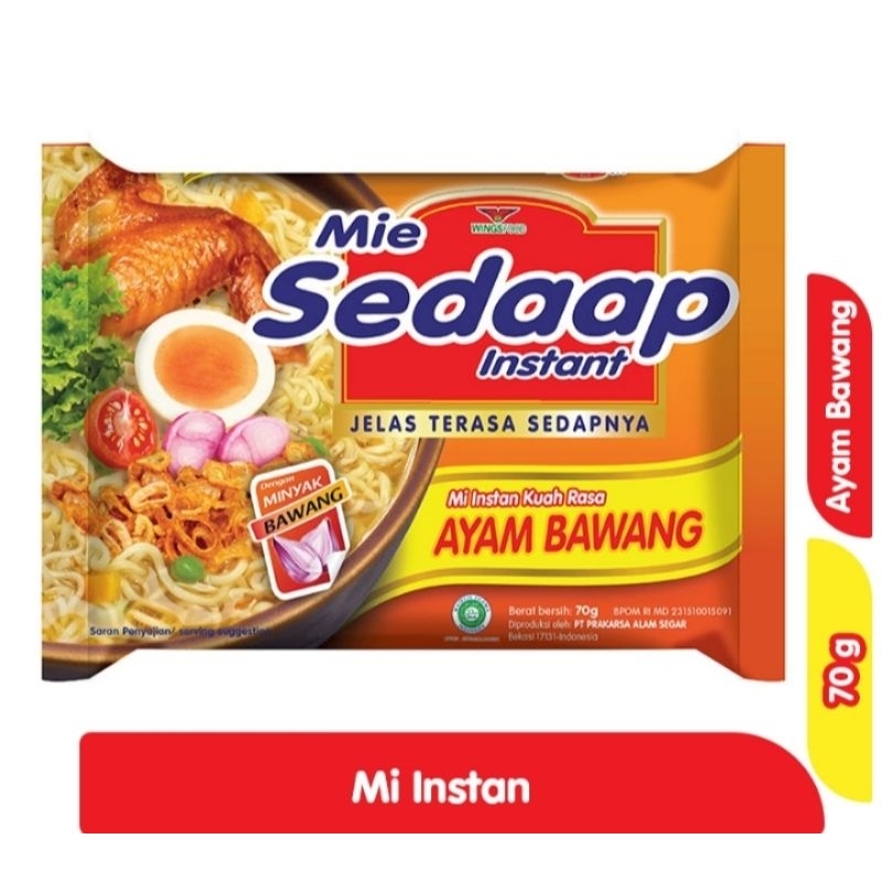 

Sedaap Mi Instan Ayam Bawang 70 g