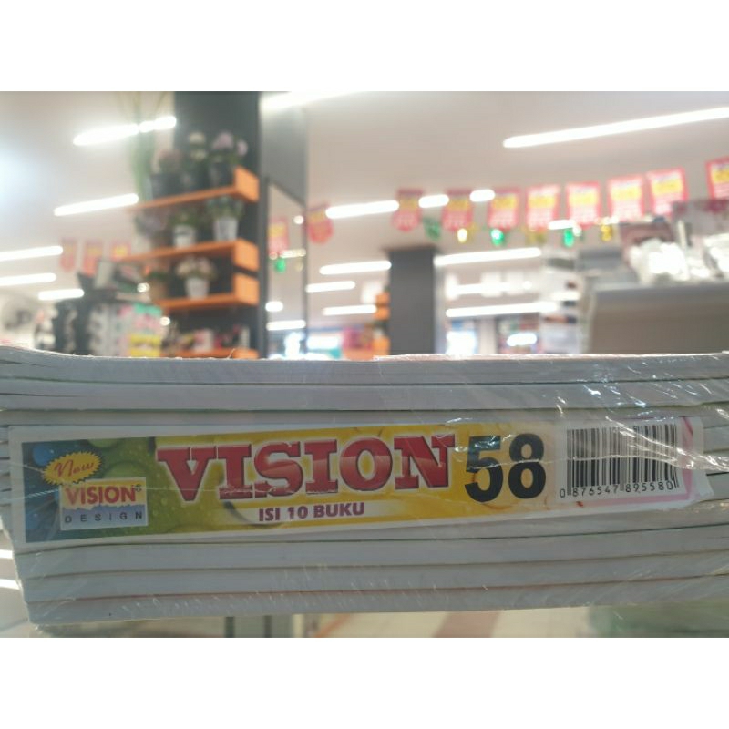 

BUKU VISION 58 lembar, ISI 10 BUKU