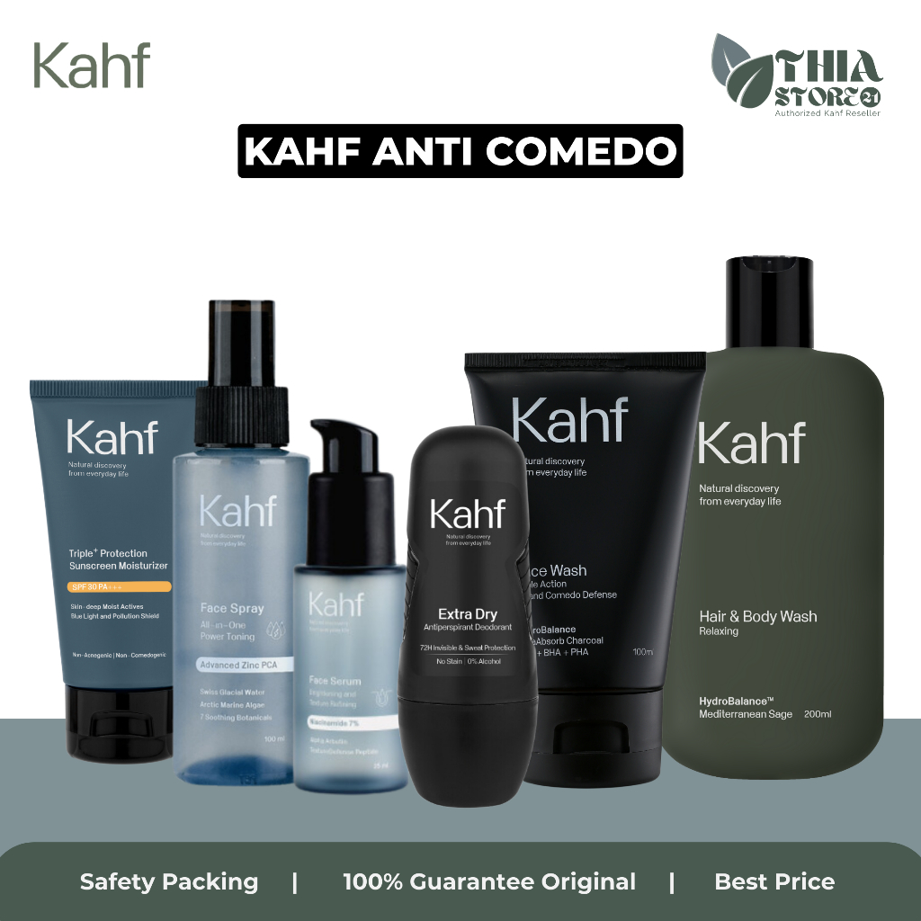 Kahf Complete Skincare Untuk Pria Skincare Untuk Berminyak Berkomedo