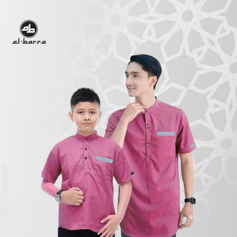 Baju Koko Couple Lilac Viral