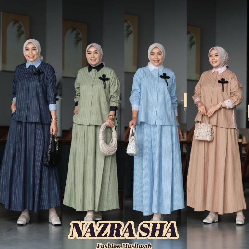 (x8) DLOVERA ALMERA SET Baju Setelan Wanita Muslimah Almeera Setrok by D'lovera. Nazra Sha