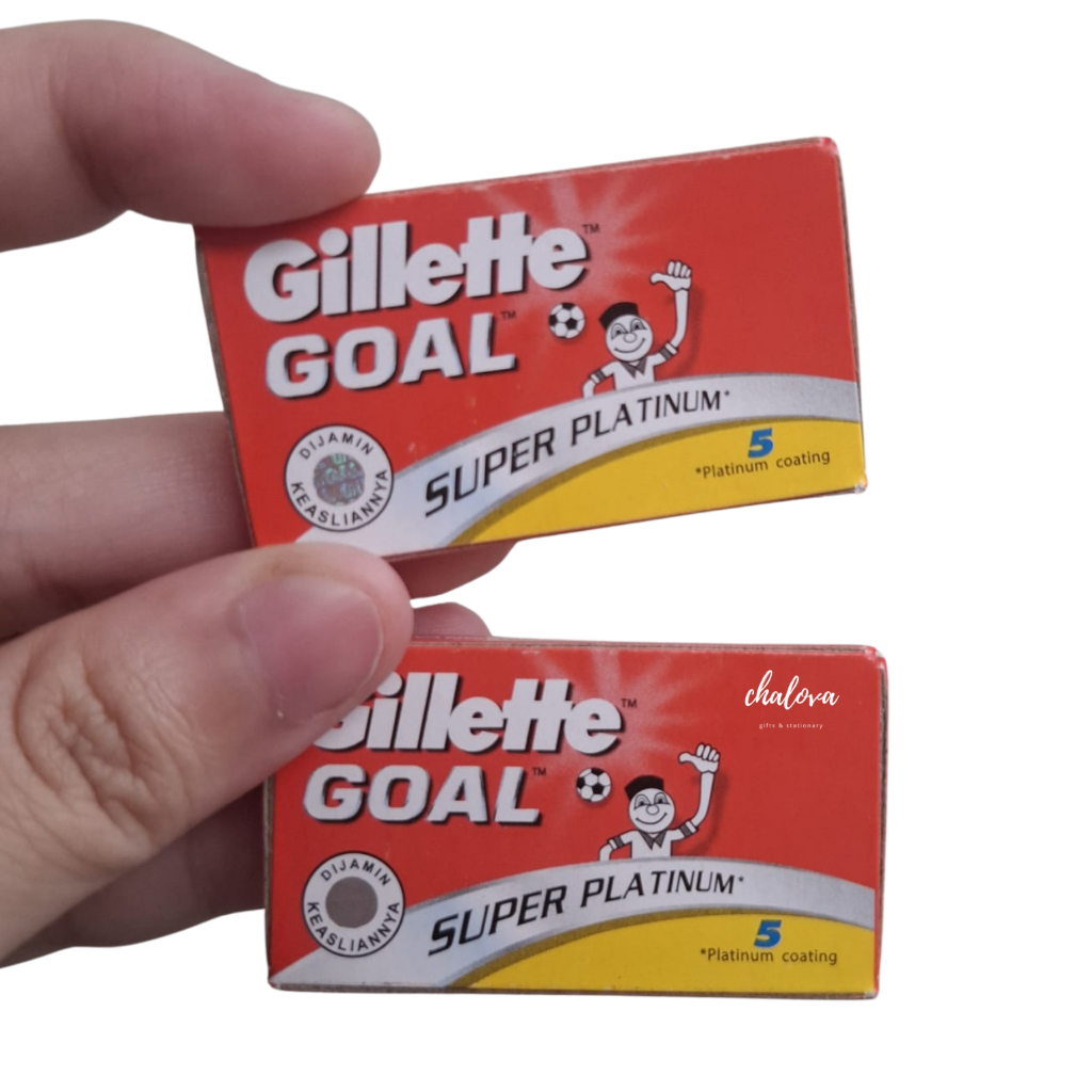 [PAK] REFILL SILET CUKUR GILLETTE GOAL SUPER PLATINUM ISI 5 PCS ASLI ORIGINAL / ISI ULANG SILET CUKU