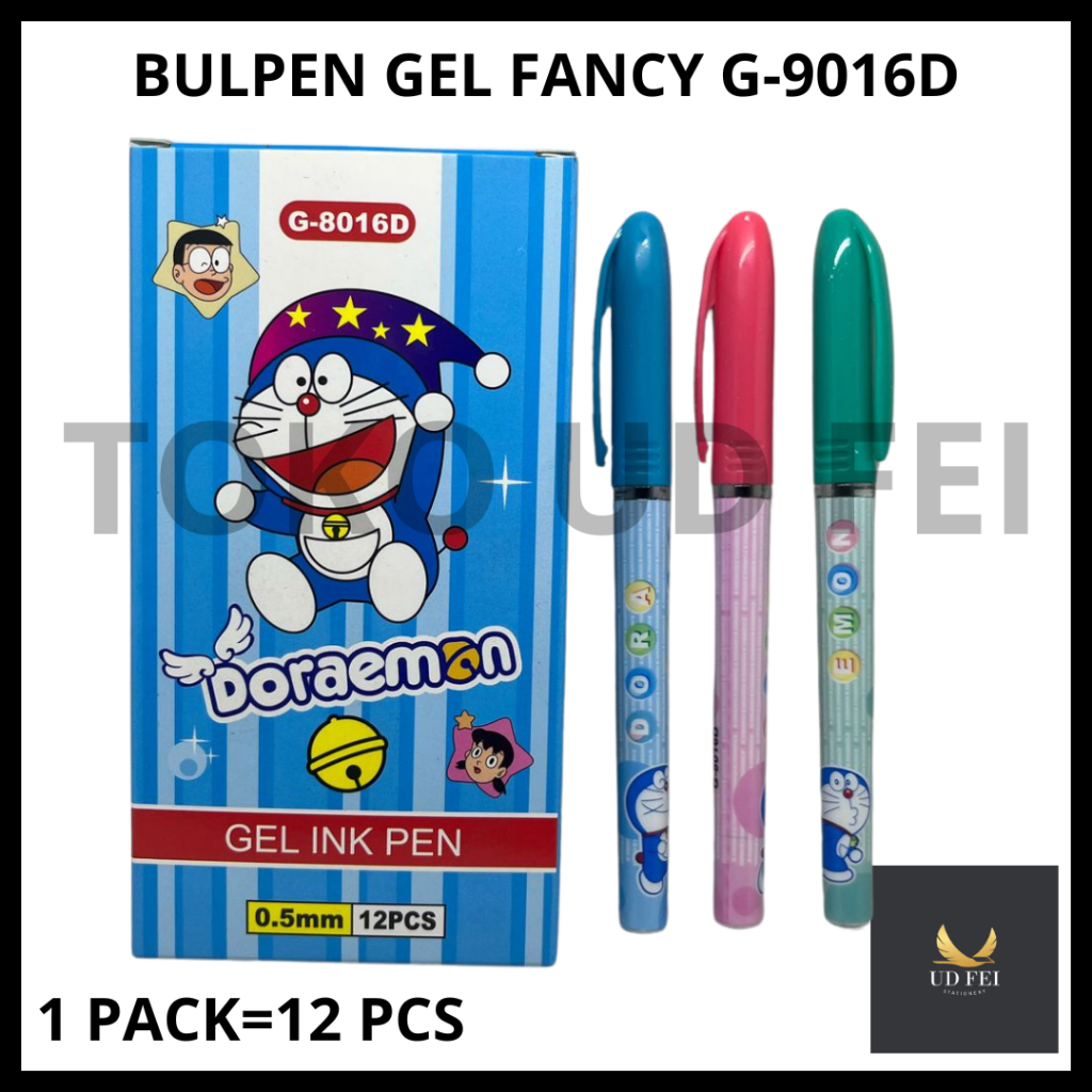 

(1 PACK = 12 PCS - KODE : 8016D) BULPEN GEL FANCY/ BULPEN GEL DORAEMON/ BULPEN GEL FACNY DORAEMON