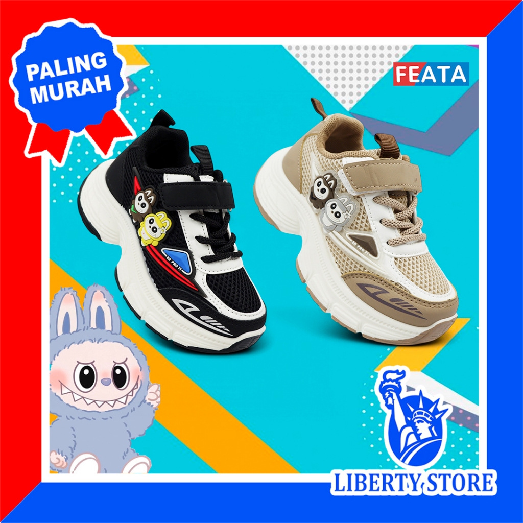 Sepatu Sneakers Anak Cowok Cewek Kekinian FEATA FTA3175