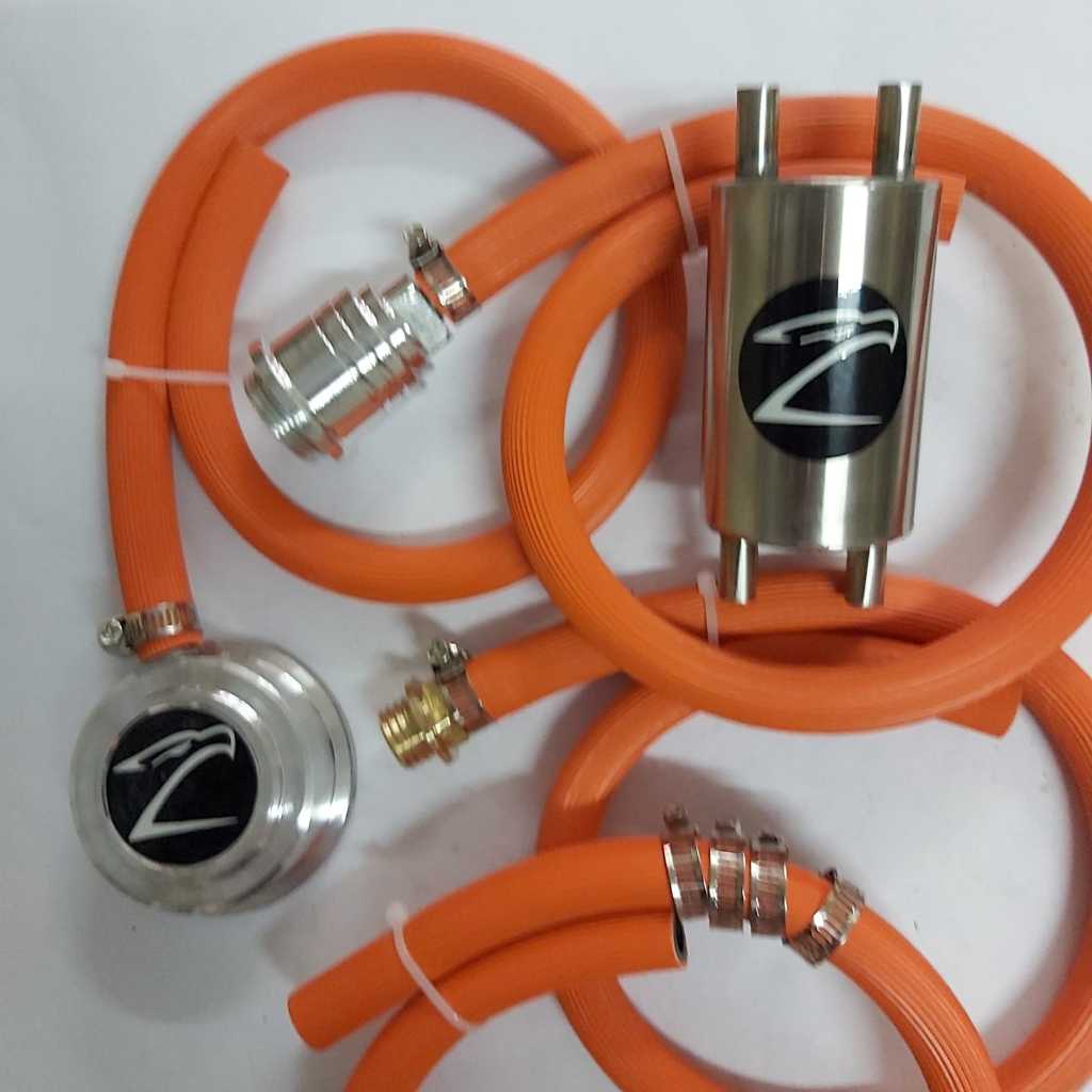 Tabung Hawa Supra x Grand Honda Win Password Racing Orange