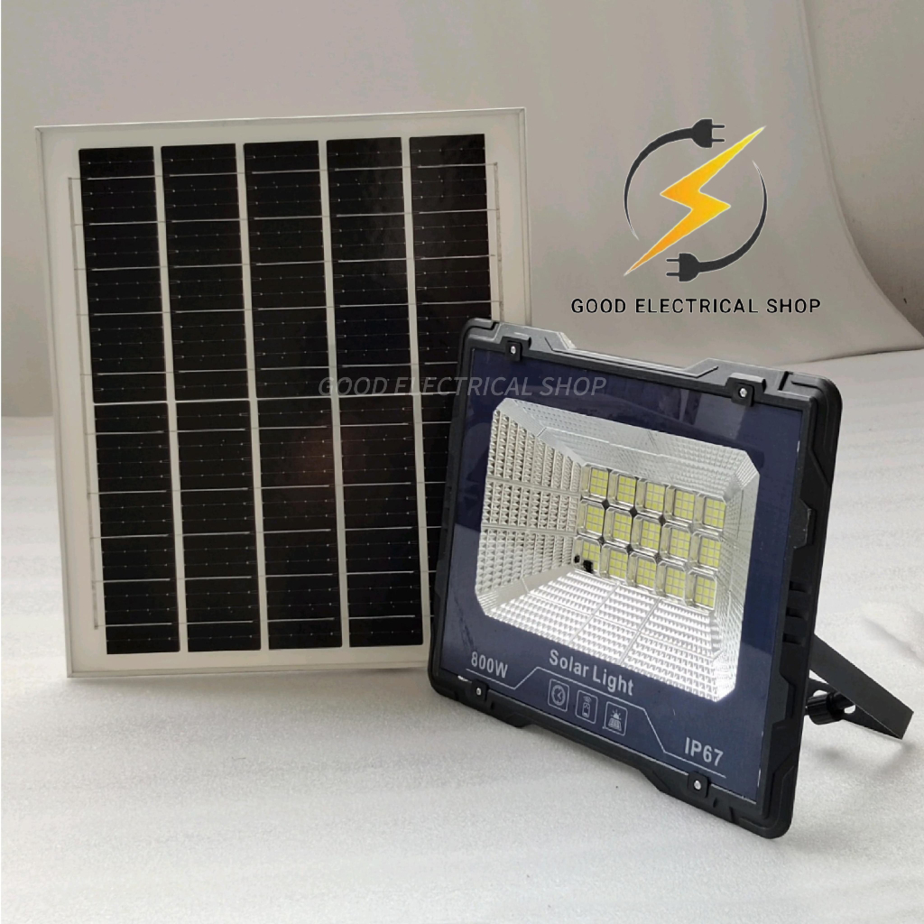 Lampu Solar Emergency Sorot 800W IP67 Solar Panel Light Tenaga Surya 6000k