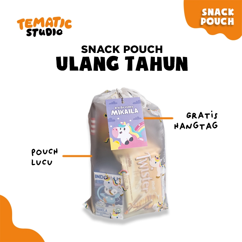 

Snack Ulang Tahun Anak - Snack Pouch Mini - Snack Acara