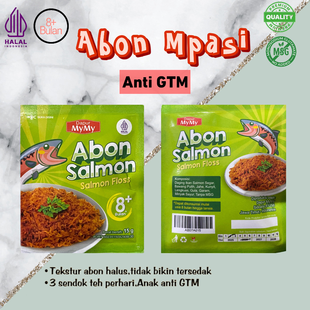 

PJ- Abon Salmon MPASI Anti GTM Penambah Nafsu Makan Anak Tanpa Campuran Kemasan Ekonomis