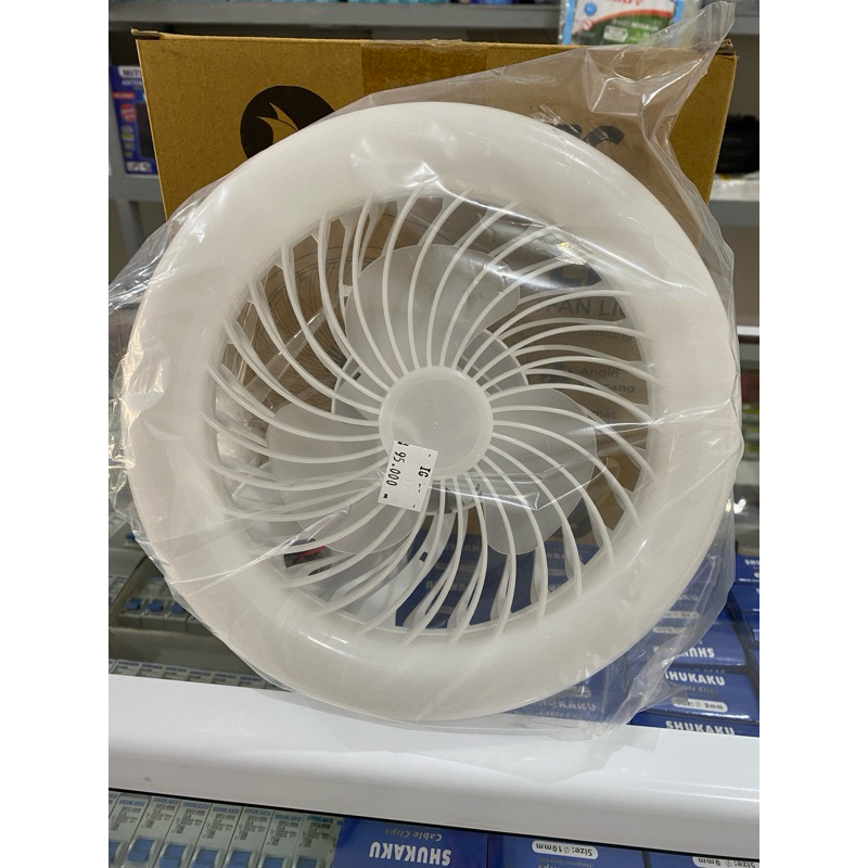 kipas angin gantung + lampu