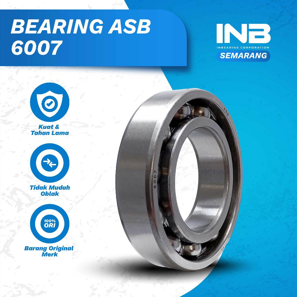 Laker Bearing 6007 ASB Bearing As Roda Depan Triton As Roda Belakang ATV INB Original ASB INB SEMARA