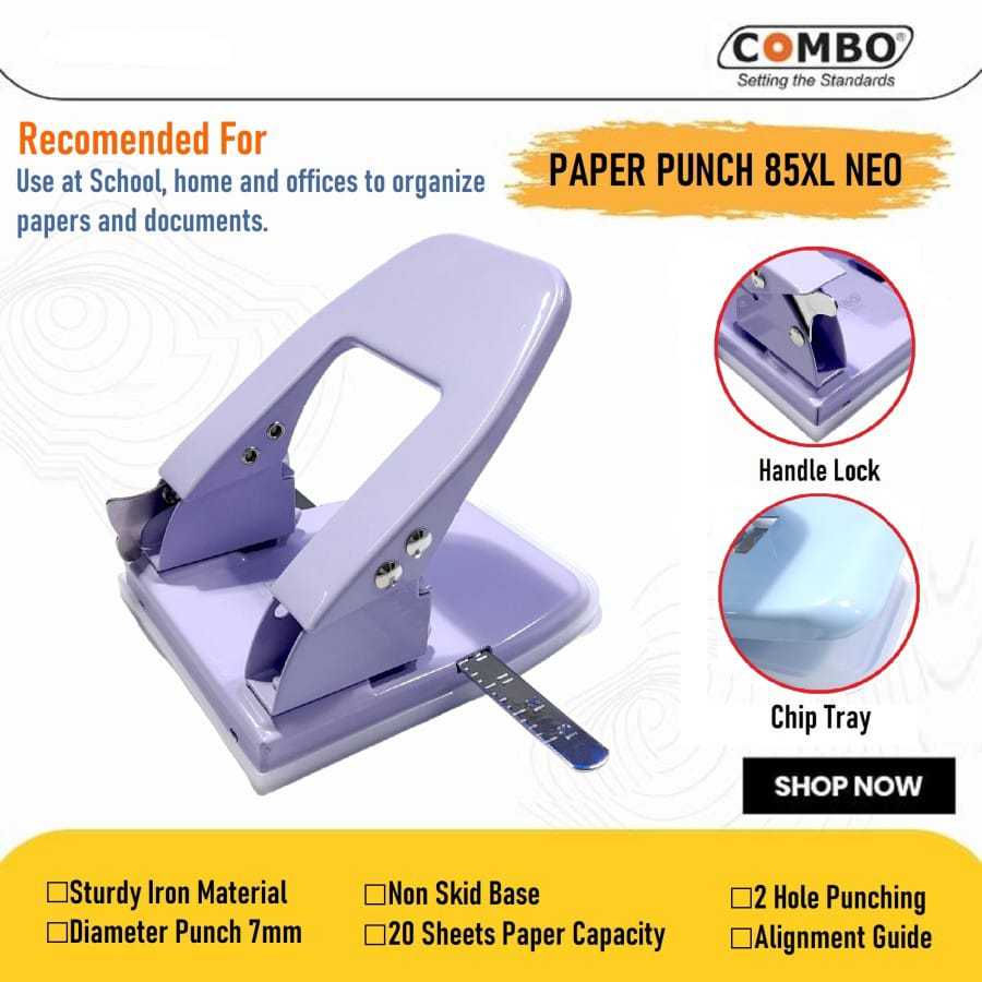 

Pembolong Kertas Besar / Pelubang Kertas / Paper Punch 85XL Neo Combo