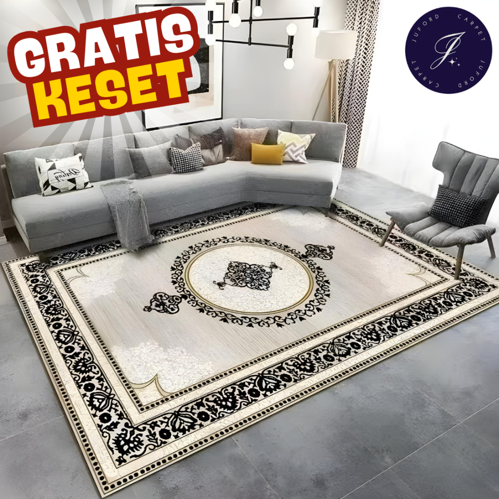 TERLARIS Karpet Lantai Motif Turki 200x270 100x150 160x210 Murah Ruang Tamu Lembut Halus Besar