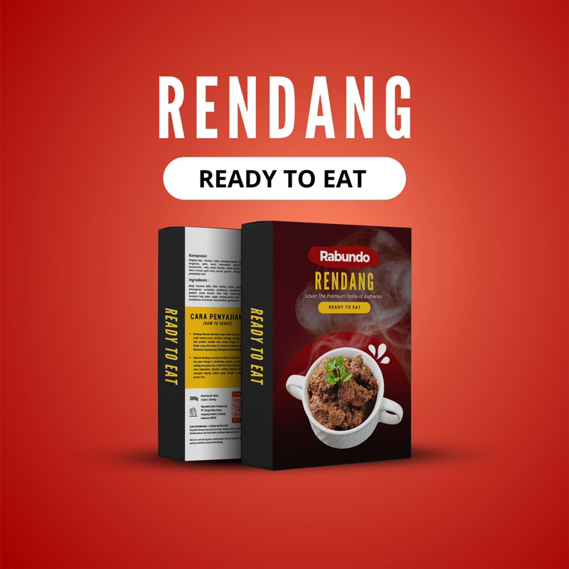 

Rendang Padang 300g Ready to eat / Rendang siap saji / Rendang instan asli padang enak