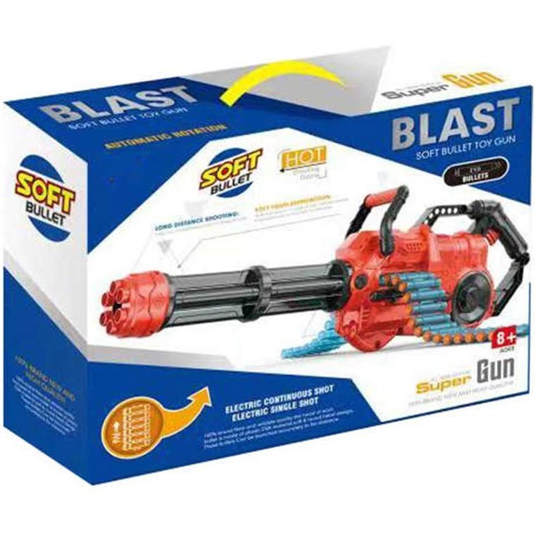 MAINAN ANAK TEMBAKAN BLASTER SENAPAN OTOMATIS BLAST SOFT BULLET TOY GUN 9945