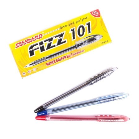 

BOLPEN 1 PACK - BALLPOINT 1 PACK - HITAM - FIZZ 101 - 1 PACK ISI 12 - BOLPEN MURAH MERIAH