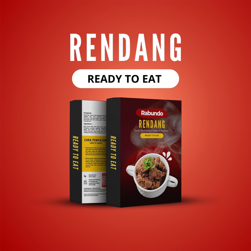 

Rendang Padang 1kg Ready to eat / Rendang siap saji / Rendang instan asli padang enak