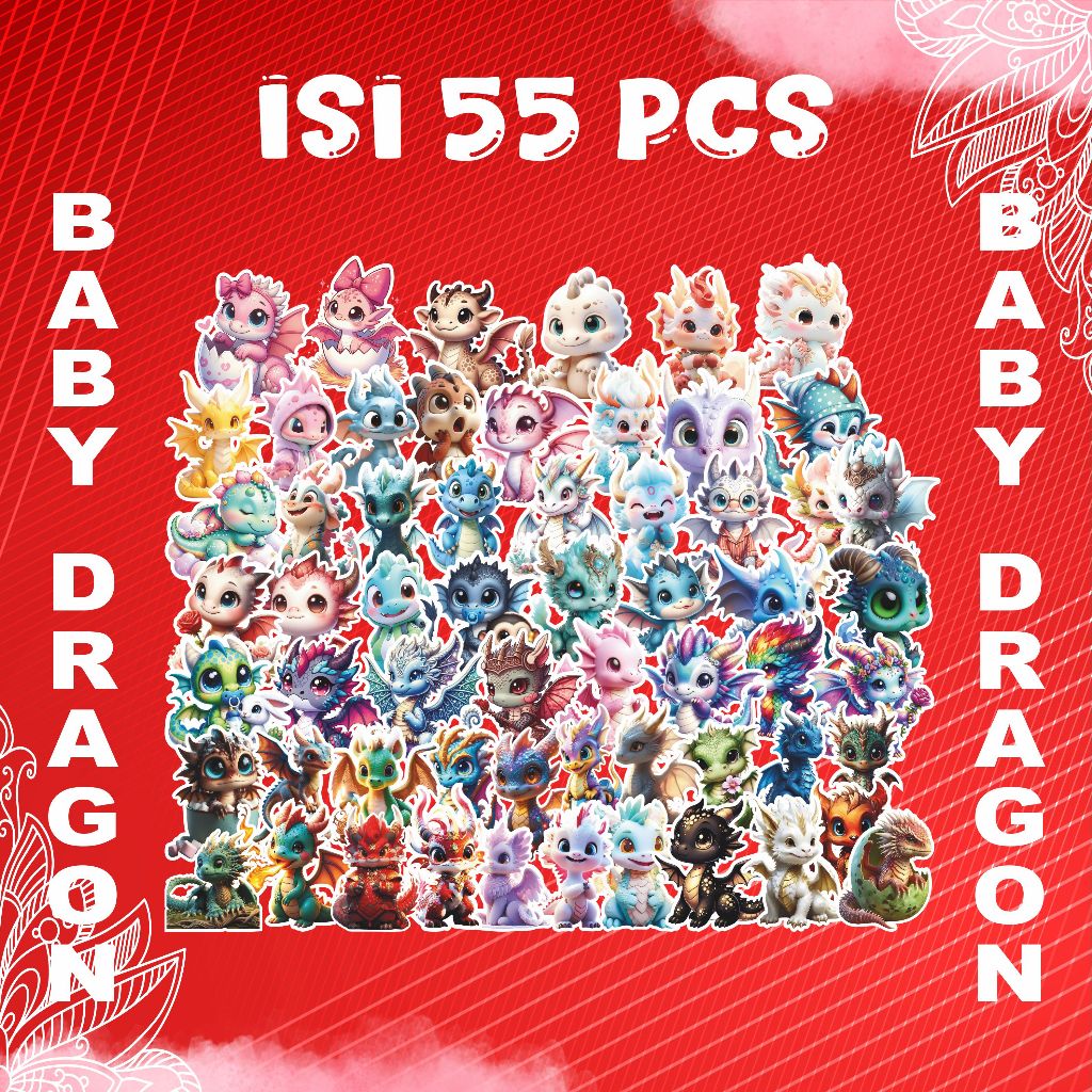 

Stiker Koleksi Anak, Baby Dragon 3D Lucu, Unik (55 PCS) – Koleksi Unik untuk Dekorasi Laptop, Case,Tumbler DLL