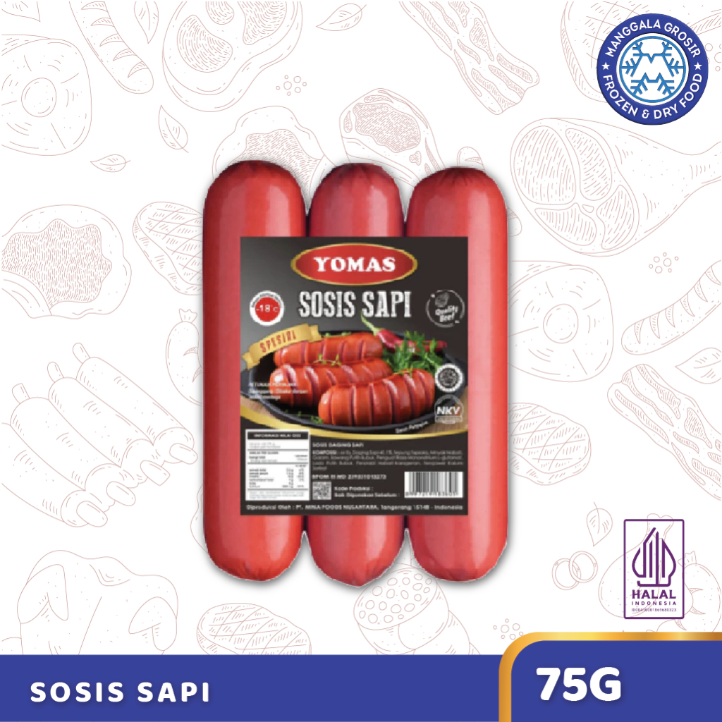 

Yomas Sosis Sapi 75gr