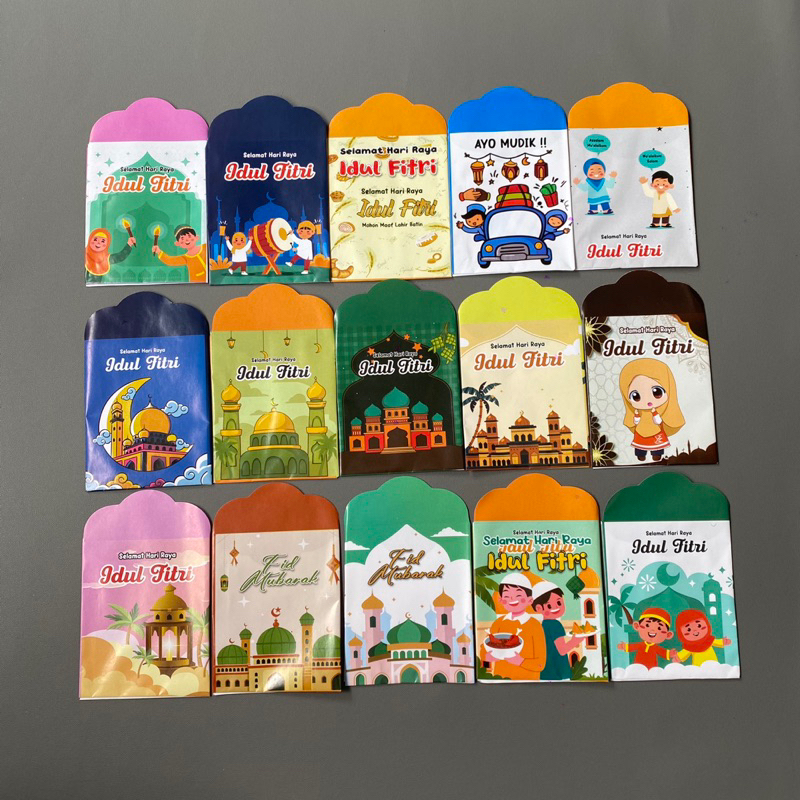 

Amplop lebaran idul fitri motif islami 2025