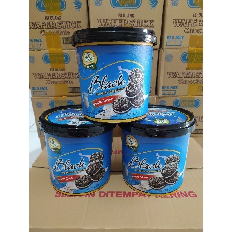 

DENEX Handle Black Cookies Vanila Cream 350g Kemasan Bucket / Ember
