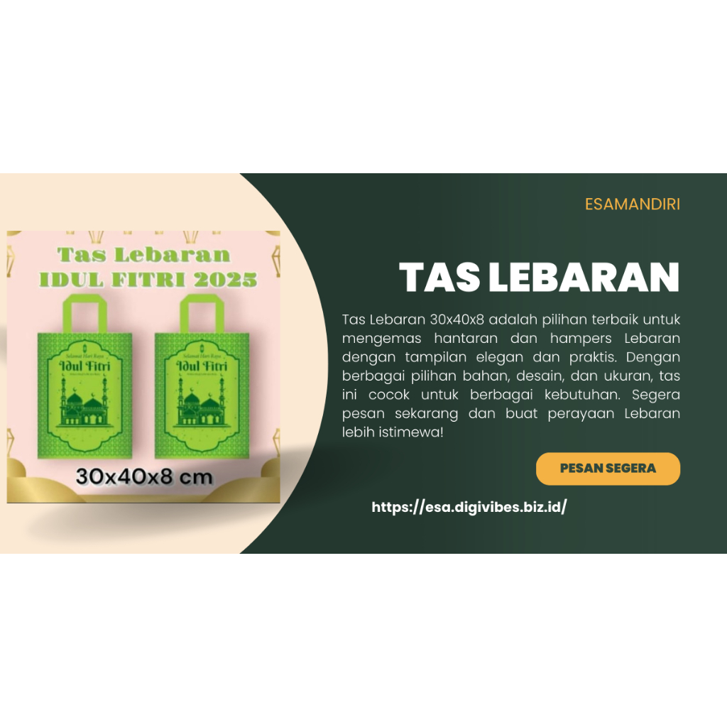 

ECOZEE TAS SPUNDBOND LEBARAN 30x40 MULTI FUNGSI STYLISH TRENDY