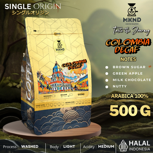 

MKND COFFEE ROASTERY - Arabika Colombia Decaf 500gr | Decaf | Imorted Beans | Roast Beans