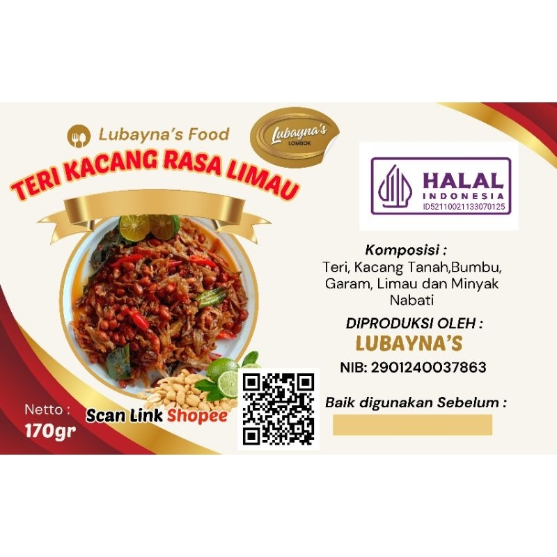 

LUBAYNA'S TERI KACANG RASA LIMAU