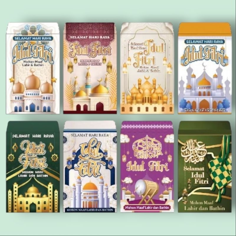 

Amplop Lebaran ukuran M. isi 100pcs mix 10 gambar
