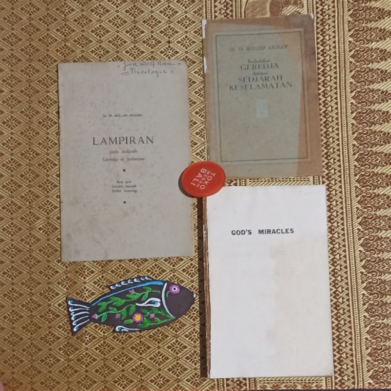Paket buku sejarah pertumbuhan gereja di Indonesia God's Miracles by EC Smith, buku Kedudukan Geredj