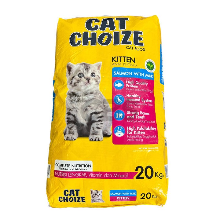 Cat choize salmon kitten 20kg makanan kucing cat choize salmon 20kg