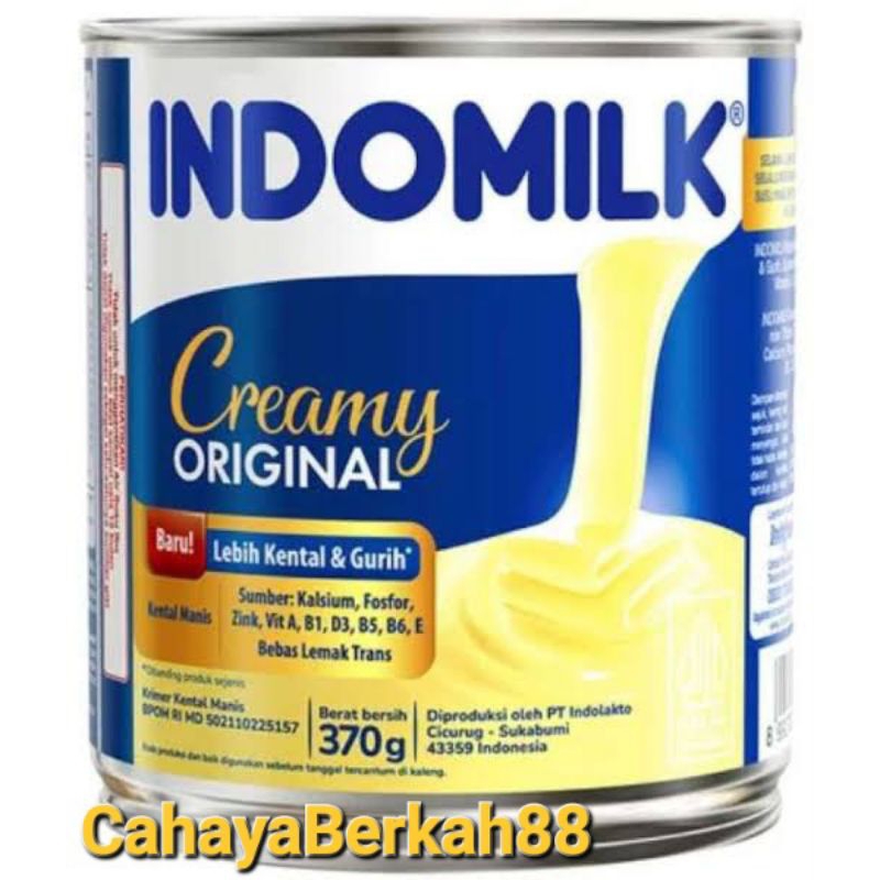 

Susu Kaleng Indomilk Creamy Original Kental Manis 370 gr