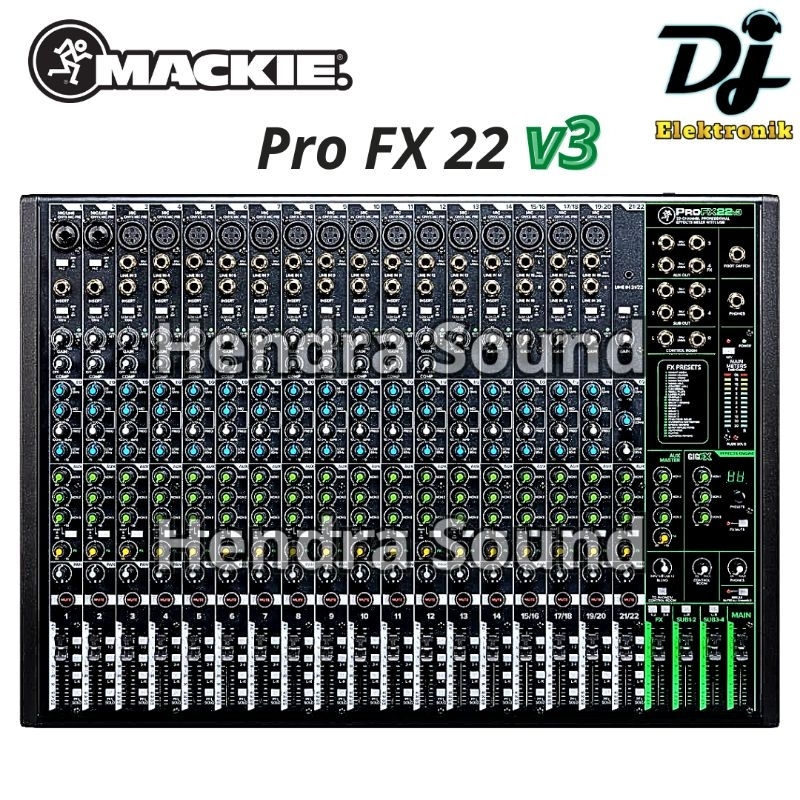 MACKIE ● PRO FX 22 v3 / PRO FX22 v3 - Mixer Analog 22 channel