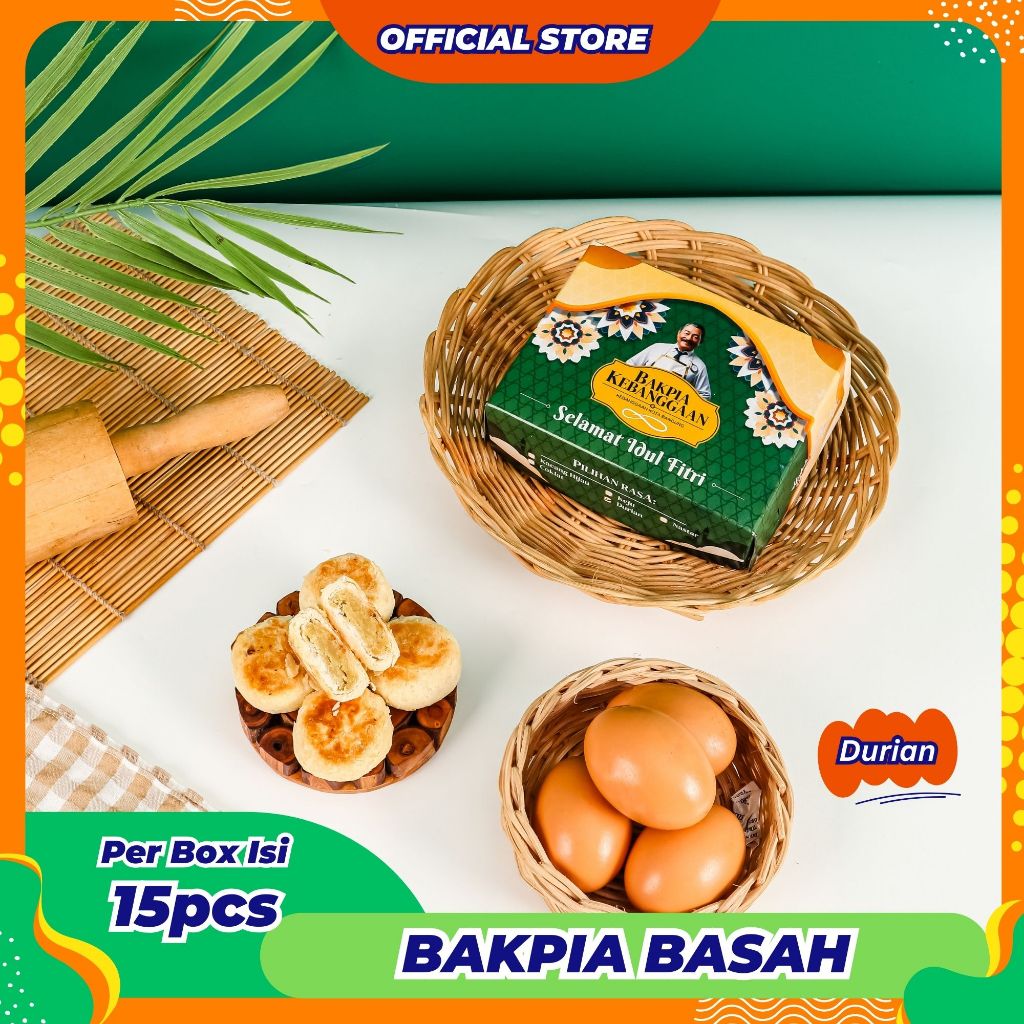 

Bakpia Kebanggaan [Isi 15] Bakpia Basah Durian - Oleh Oleh Khas Bandung