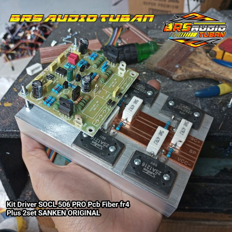 Kit Driver SOCL 506 PRO Pcb Fiber fr4 PLUS 2set SANKEN ORIGINAL SUPER HOREG