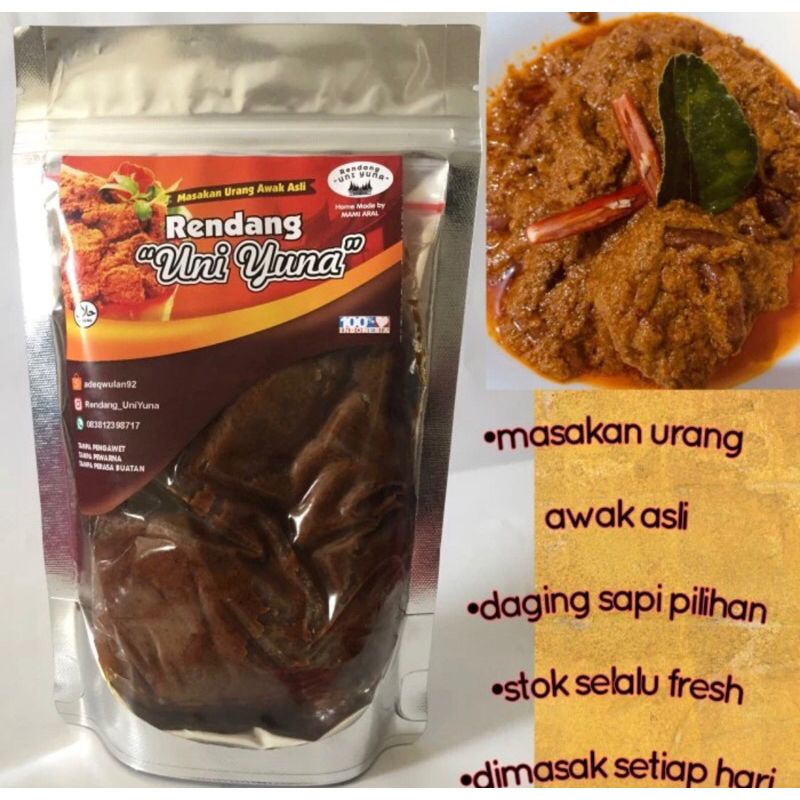 

RENDANG PADANG 300gr - rendang daging - rendang minang