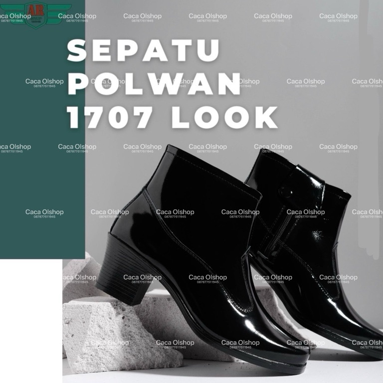KODE G42V AR Exclusive Sepatu PDH PDL Wanita Ankle Boots PDLSus Polwan Secwan 177 Kilap TNI POLRI Se