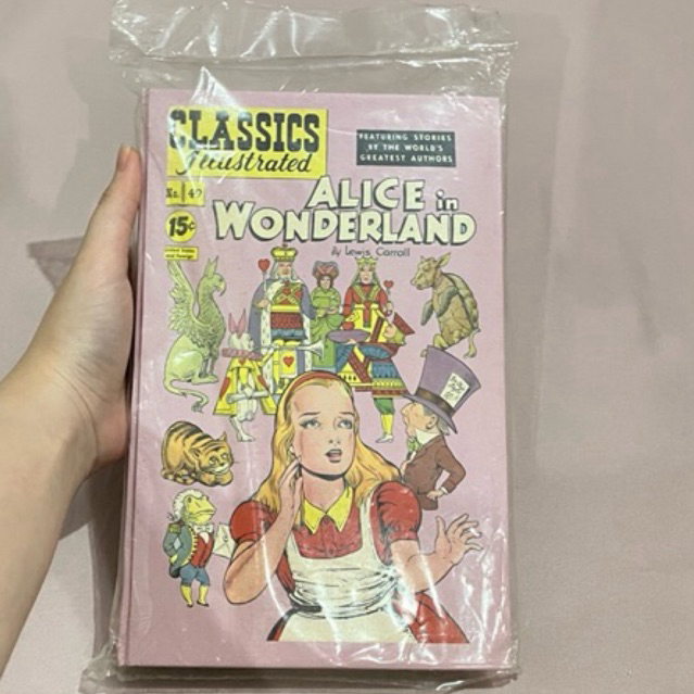 Hardcover Notebook Design Vintage Alice in Wonderland