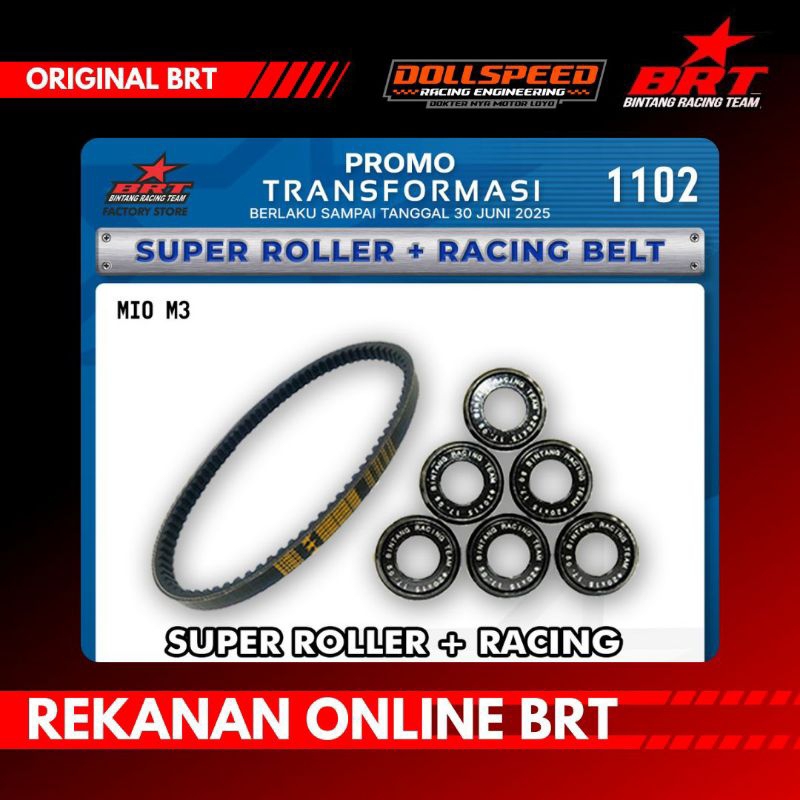 VBELT MIO M3 RACING BRT + SUPER ROLLER BRT MIO M3